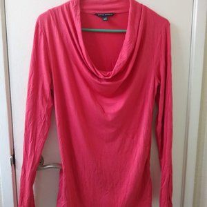 Banana Republic pink cowl neck long sleeve knit top
